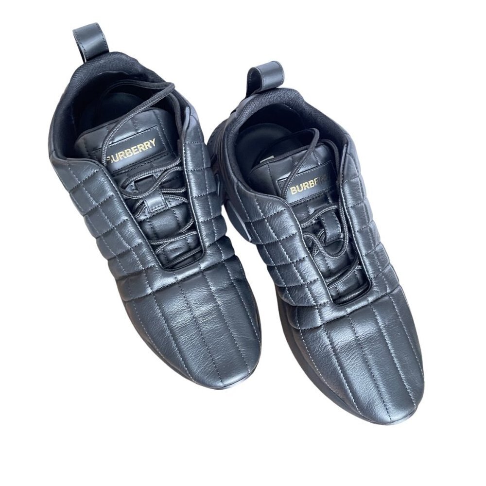 Burberry Men's‎ TNR Classic Quilted Leather Sneaker Black, Size 45 - Picture 15 of 16